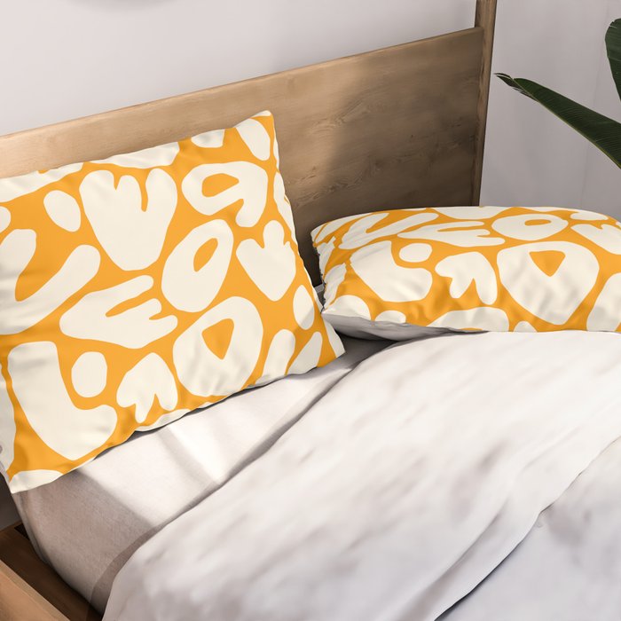 Abstract organic nature shape art pattern Pillow Sham Gallery Image 2