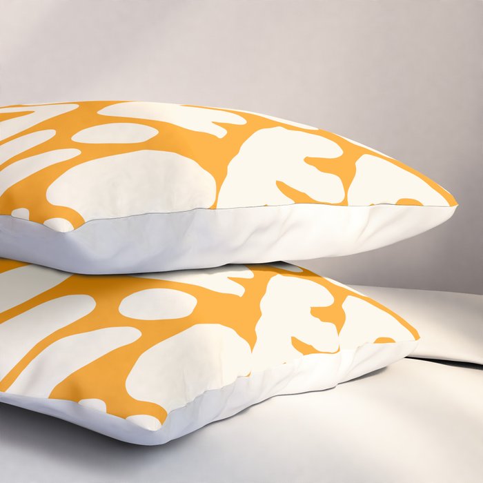 Abstract organic nature shape art pattern Pillow Sham Gallery Image 3