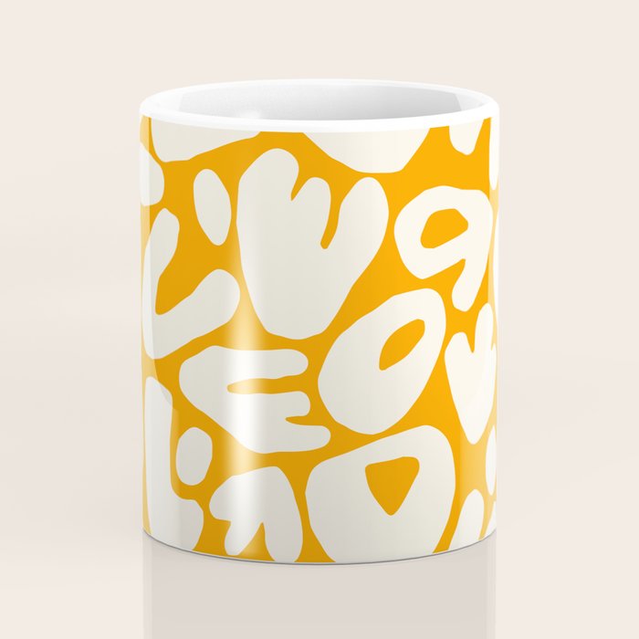 Abstract organic nature shape art pattern Coffee Mug Gallery Image 4