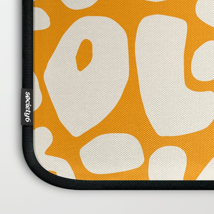 Abstract organic nature shape art pattern Laptop Sleeve Gallery Image 3