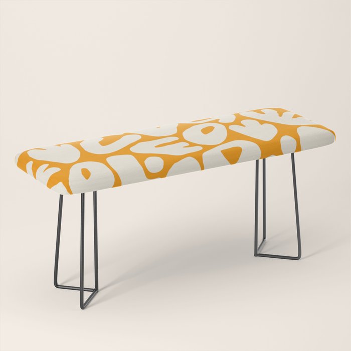 Abstract organic nature shape art pattern Bench Gallery Image 1