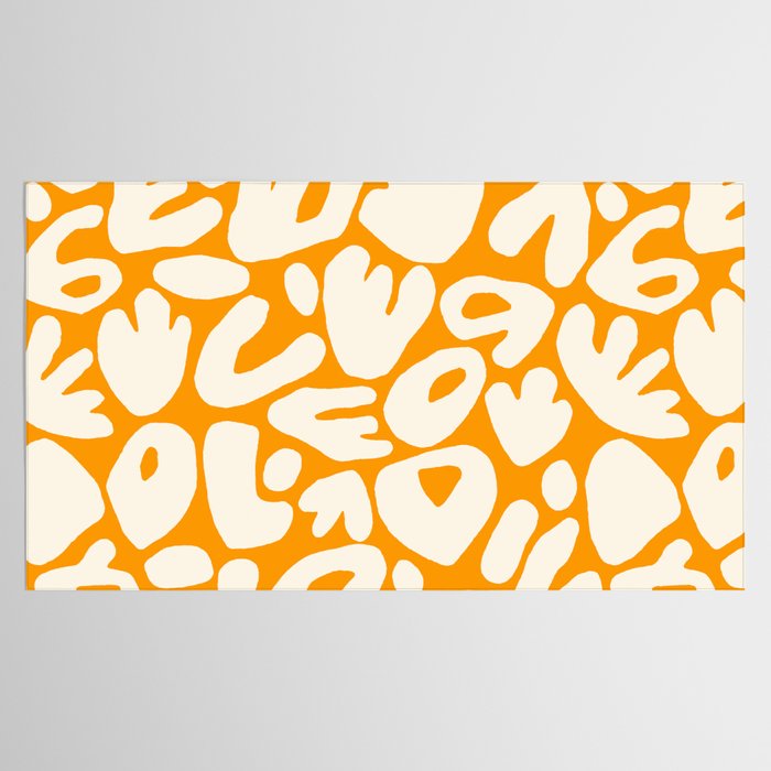 Abstract organic nature shape art pattern Tablecloth Gallery Image 2