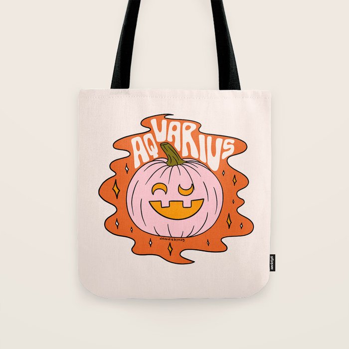 Aquarius Jack O Lantern Tote Bag Gallery Image 1