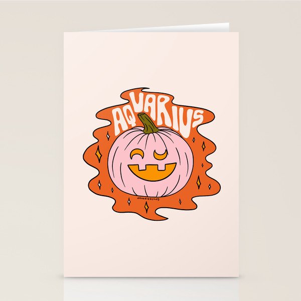 Aquarius Jack O Lantern Stationery Card Gallery Image 2