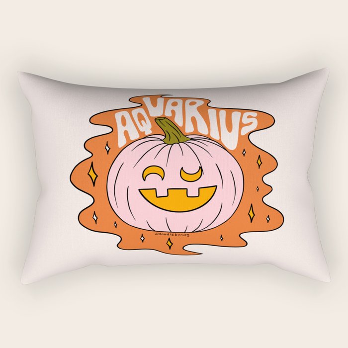 Aquarius Jack O Lantern Rectangular Pillow Gallery Image 2