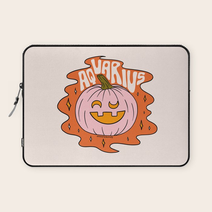 Aquarius Jack O Lantern Laptop Sleeve Gallery Image 1