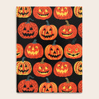 Halloween jack o lantern pumpkin cartoon pattern Notebook Gallery Image 4