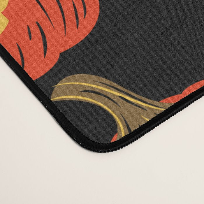 Halloween jack o lantern pumpkin cartoon pattern Desk Mat Gallery Image 4