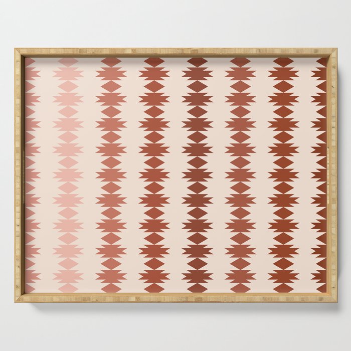 Geometric Southwestern Pattern XIX Serving Tray Gallery Image 1
