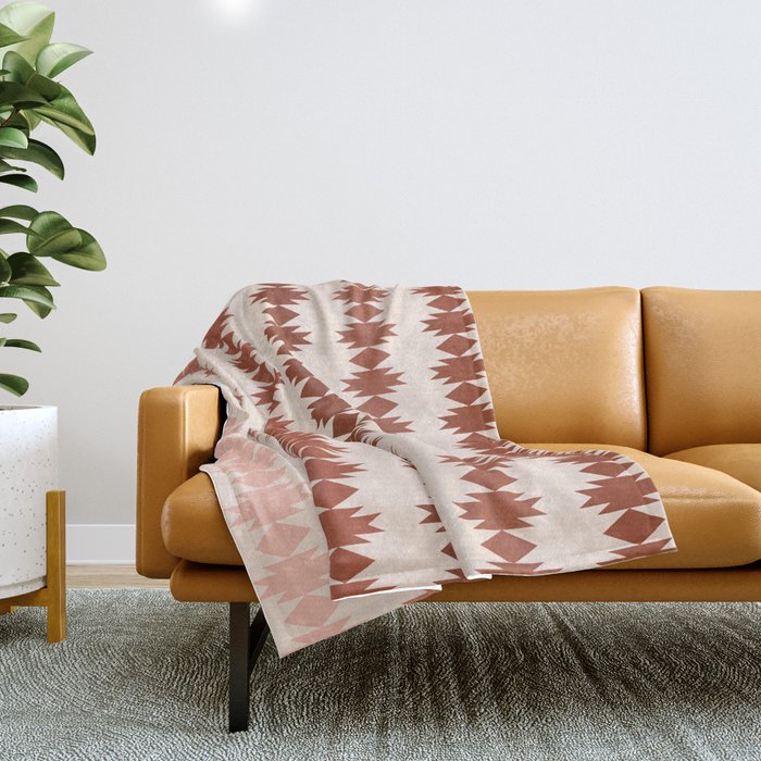 Geometric Southwestern Pattern XIX Throw Blanket Gallery Image 1