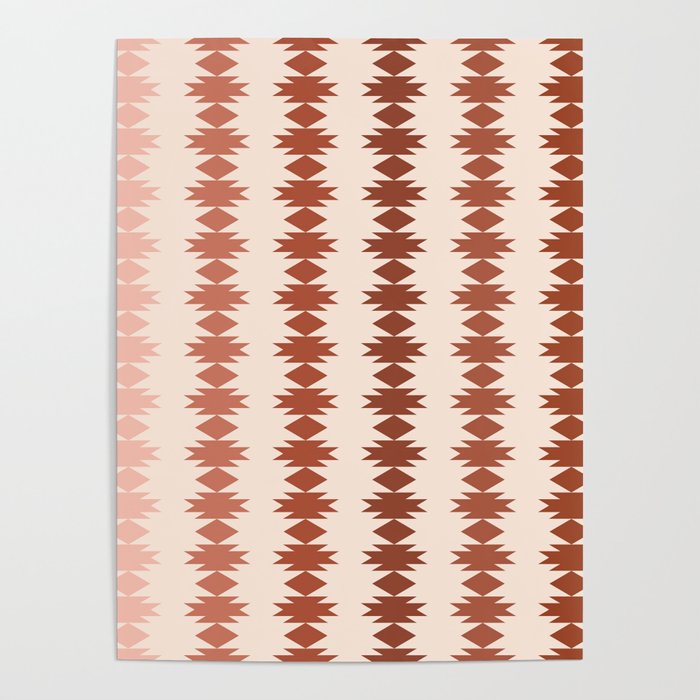 Geometric Southwestern Pattern XIX Poster Gallery Image 1