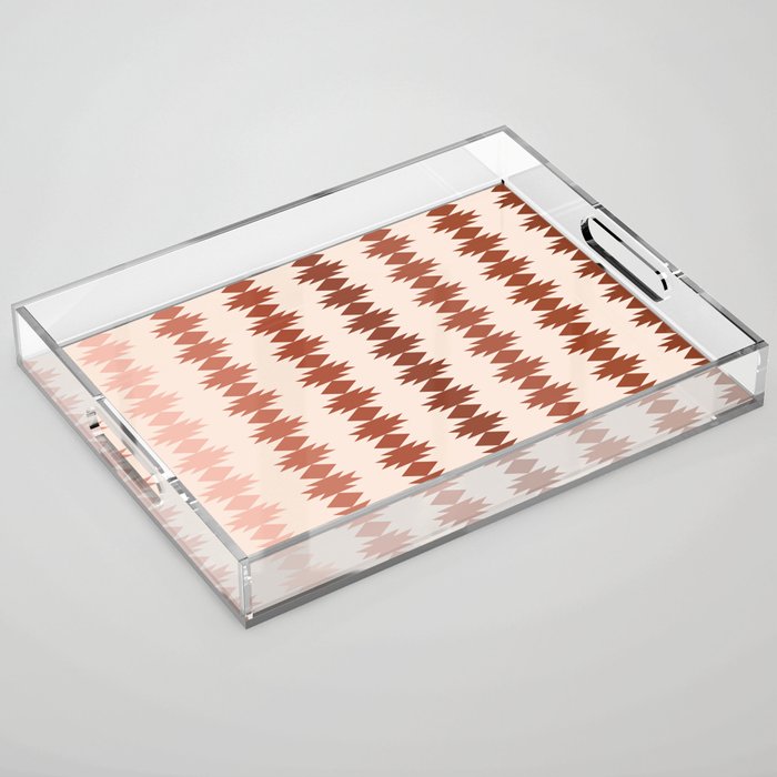 Geometric Southwestern Pattern XIX Acrylic Tray Gallery Image 1
