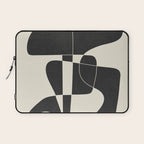 Minimal Abstract Noir Laptop Sleeve Gallery Image 1