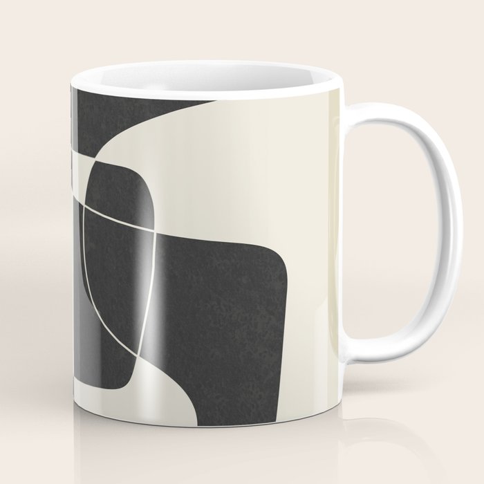 Minimal Abstract Noir Coffee Mug Gallery Image 1