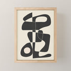 Minimal Abstract Noir Mini Art Print Gallery Image 1