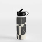 Minimal Abstract Noir Water Bottle Gallery Image 1