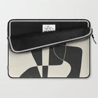 Minimal Abstract Noir Laptop Sleeve Gallery Image 2