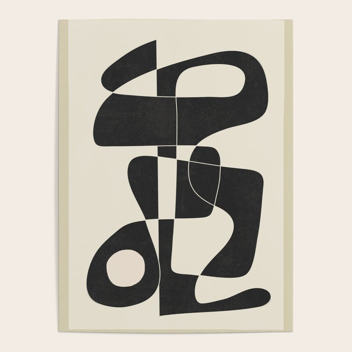 Minimal Abstract Noir Poster Gallery Image 1