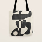 Minimal Abstract Noir Tote Bag Gallery Image 1