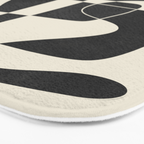 Minimal Abstract Noir Bath Mat Gallery Image 3