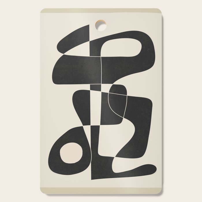 Minimal Abstract Noir Cutting Board Gallery Image 1