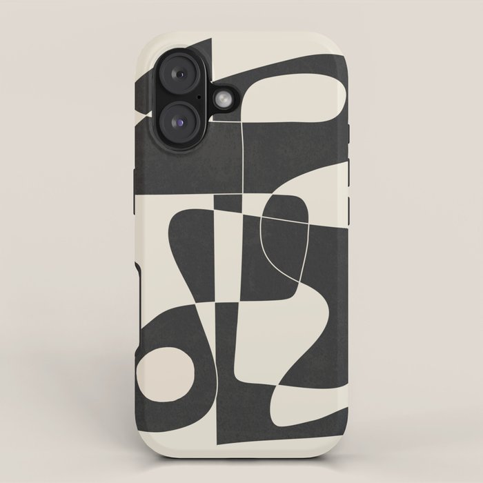 Minimal Abstract Noir iPhone Case Gallery Image 1