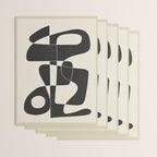 Minimal Abstract Noir Wrapping Paper Gallery Image 3