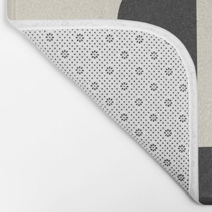 Minimal Abstract Noir Bath Mat Gallery Image 2