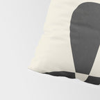 Minimal Abstract Noir Pillow Sham Gallery Image 4