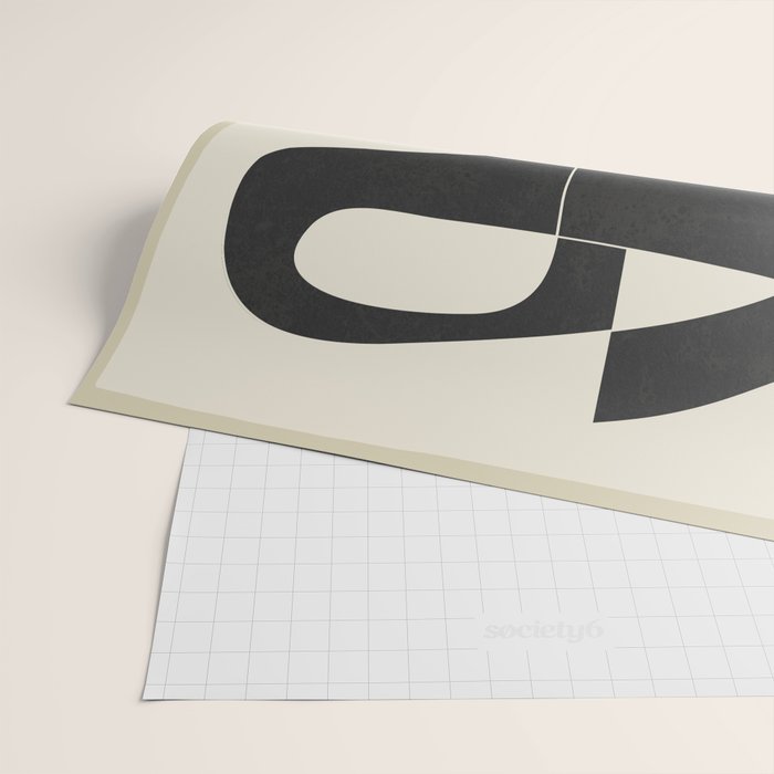 Minimal Abstract Noir Wrapping Paper Gallery Image 2