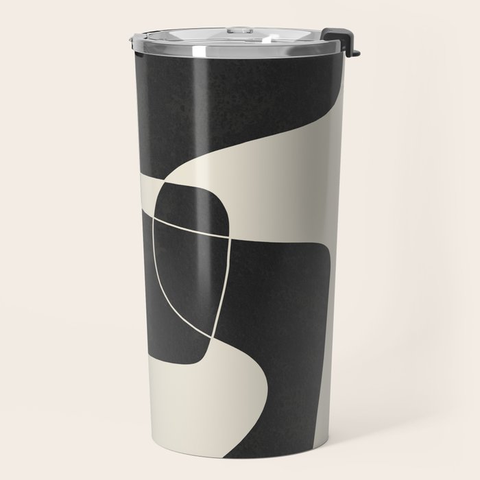 Minimal Abstract Noir Travel Mug Gallery Image 2