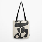 Minimal Abstract Noir Tote Bag Gallery Image 2