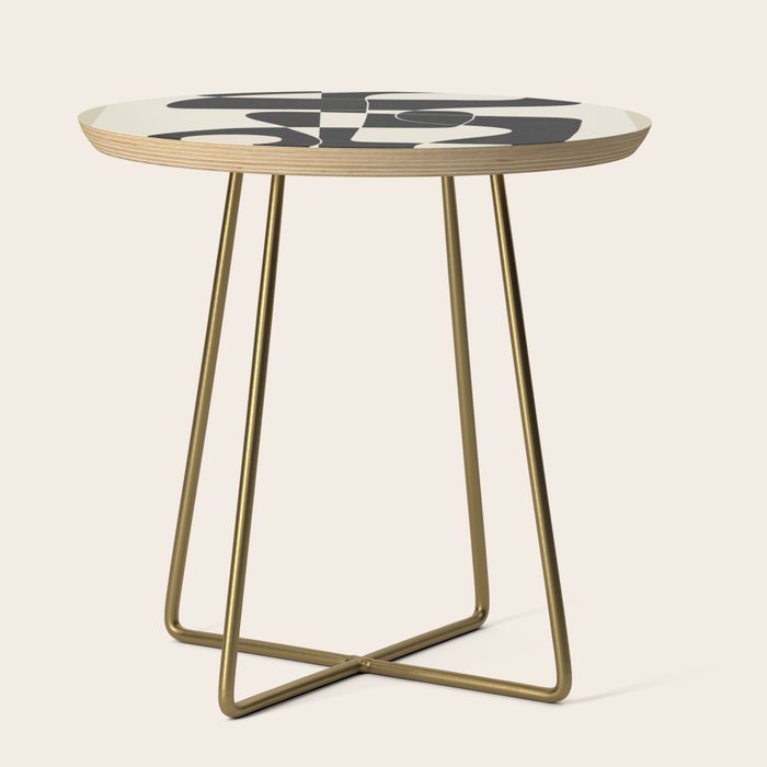 Minimal Abstract Noir Side Table Gallery Image 1