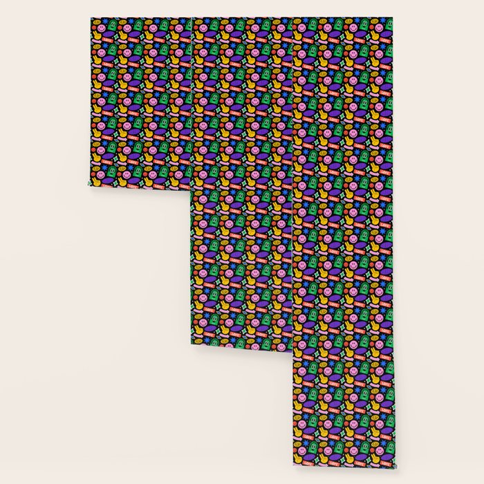 Retro cartoon sticker label pattern Wallpaper Gallery Image 3