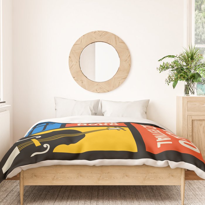 Jazz Festival | Bauhaus V Duvet Cover Gallery Image 3