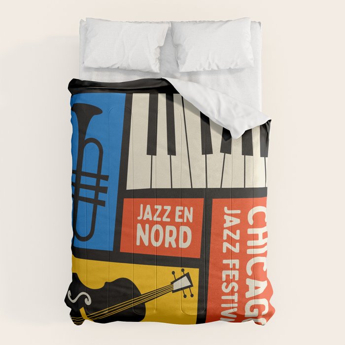 Jazz Festival | Bauhaus V Comforter Gallery Image 1