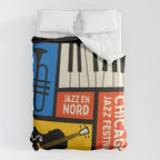 Jazz Festival | Bauhaus V Duvet Cover Gallery Image 6