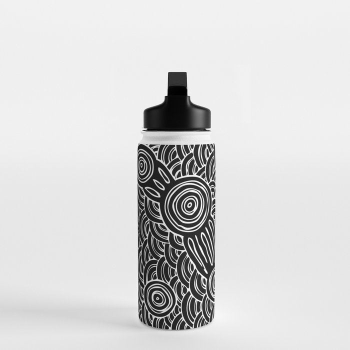 Aboriginal Art Authentic - Meeting Places Water Bottle Gallery Image 3