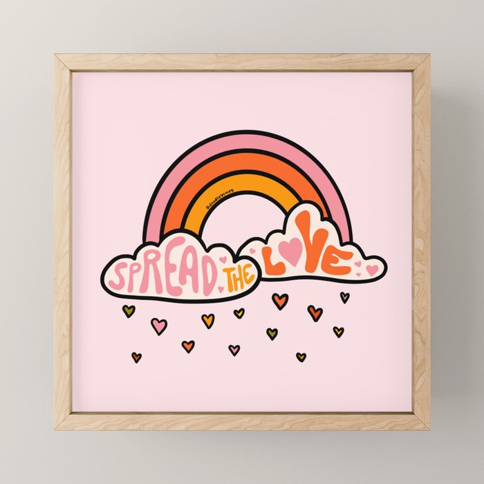 Spread The Love Mini Art Print Gallery Image 1