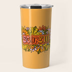 Scorpio Flowers Travel Mug Gallery Image 1