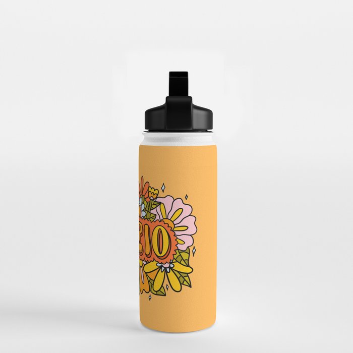 Scorpio Flowers Water Bottle Gallery Image 2