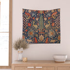 17th Century Persian Rug Print with Animals Wall Tapestry Gallery Image 2
