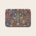 17th Century Persian Rug Print with Animals Bath Mat Gallery Image 1