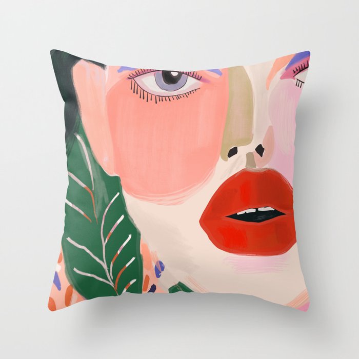 Garden Muse Throw Pillow Gallery Image 6