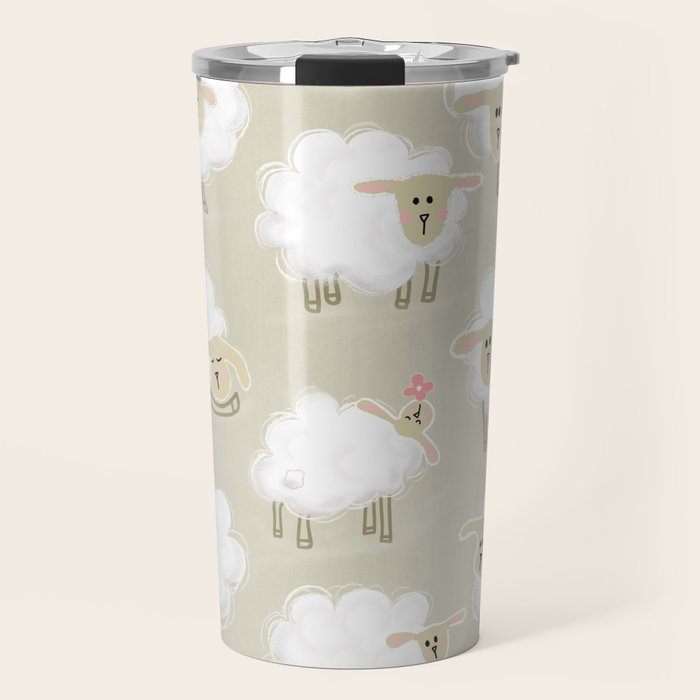 Herd of sheep Travel Mug Gallery Image 1