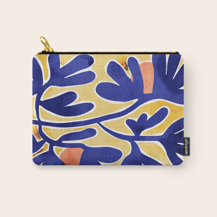 Inspiration Matisse blue leaves Carry All Pouch Gallery Image 1