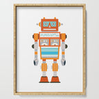 Orange Robot Retro Toy Serving Tray Gallery Image 1