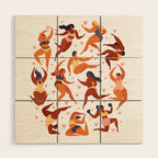 Body Positive. Women in summer swimsuits Wood Wall Art Gallery Image 1