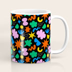 Colorful abstract organic shape art pattern Coffee Mug Gallery Image 1