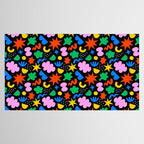 Colorful abstract organic shape art pattern Tablecloth Gallery Image 2